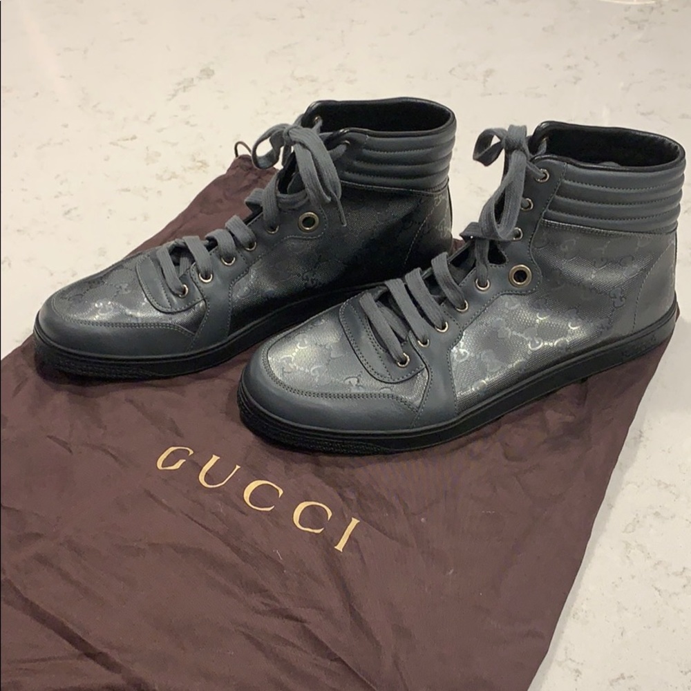 Gucci high top tennis shoe
